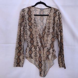 Snake Print Bodysuit
